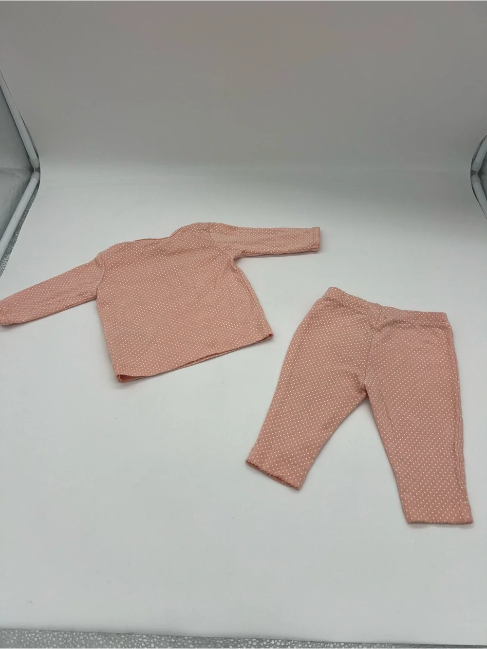 Carter’s Baby Girl Orange Polka Dot Pajama Set Cotton 3 Months